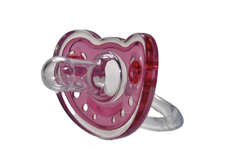 Sweetie Silicone Pacifier Refuser Soother 2 Count Pink