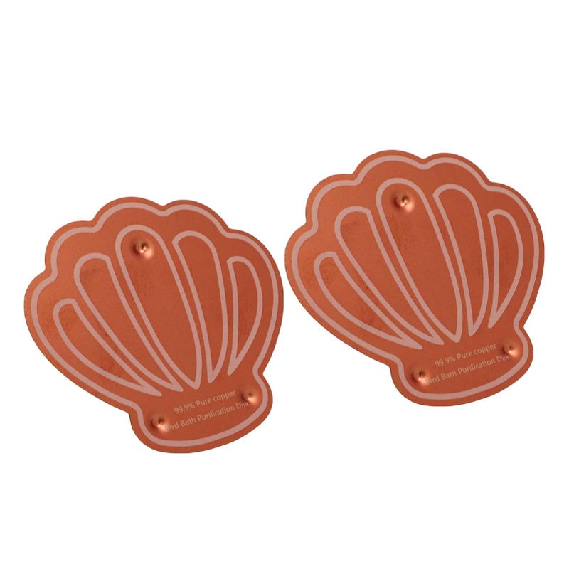 Fdit 2 Pcs Bird Bath Copper Disk Triple Point Support Design Birdbath Cleaner Disc Safe Water Purify Outdoor Common - Image 2