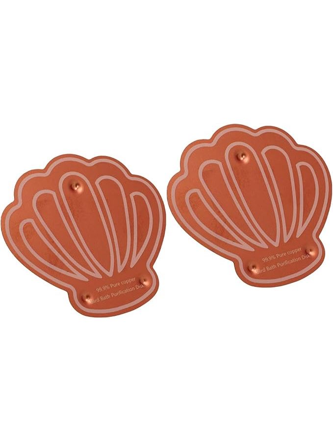 Fdit 2 Pcs Bird Bath Copper Disk Triple Point Support Design Birdbath Cleaner Disc Safe Water Purify Outdoor Common - Image 1