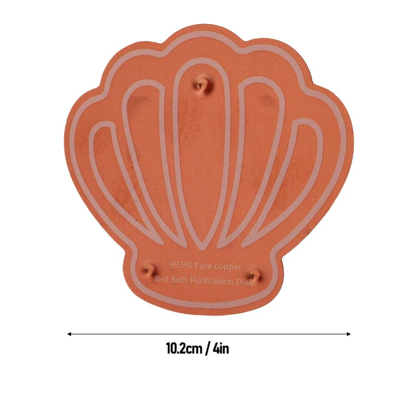 Fdit 2 Pcs Bird Bath Copper Disk Triple Point Support Design Birdbath Cleaner Disc Safe Water Purify Outdoor Common - Image 4