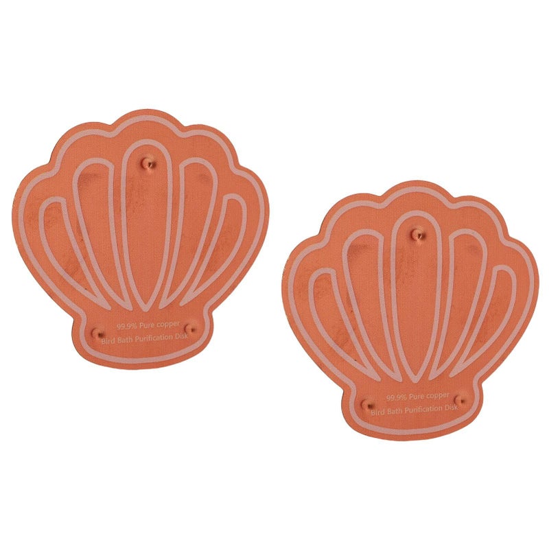 Fdit 2 Pcs Bird Bath Copper Disk Triple Point Support Design Birdbath Cleaner Disc Safe Water Purify Outdoor Common - Image 3