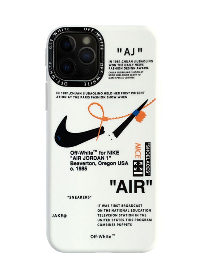 VR CREATIVE Protective Case Cover for Apple iPhone 11 Pro Max Nike Air Design White