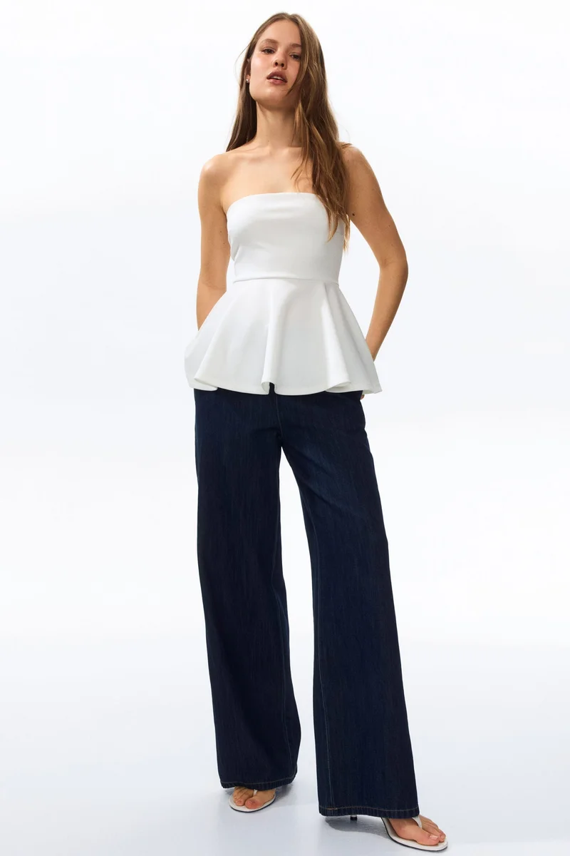 H&M Denim pull-on trousers