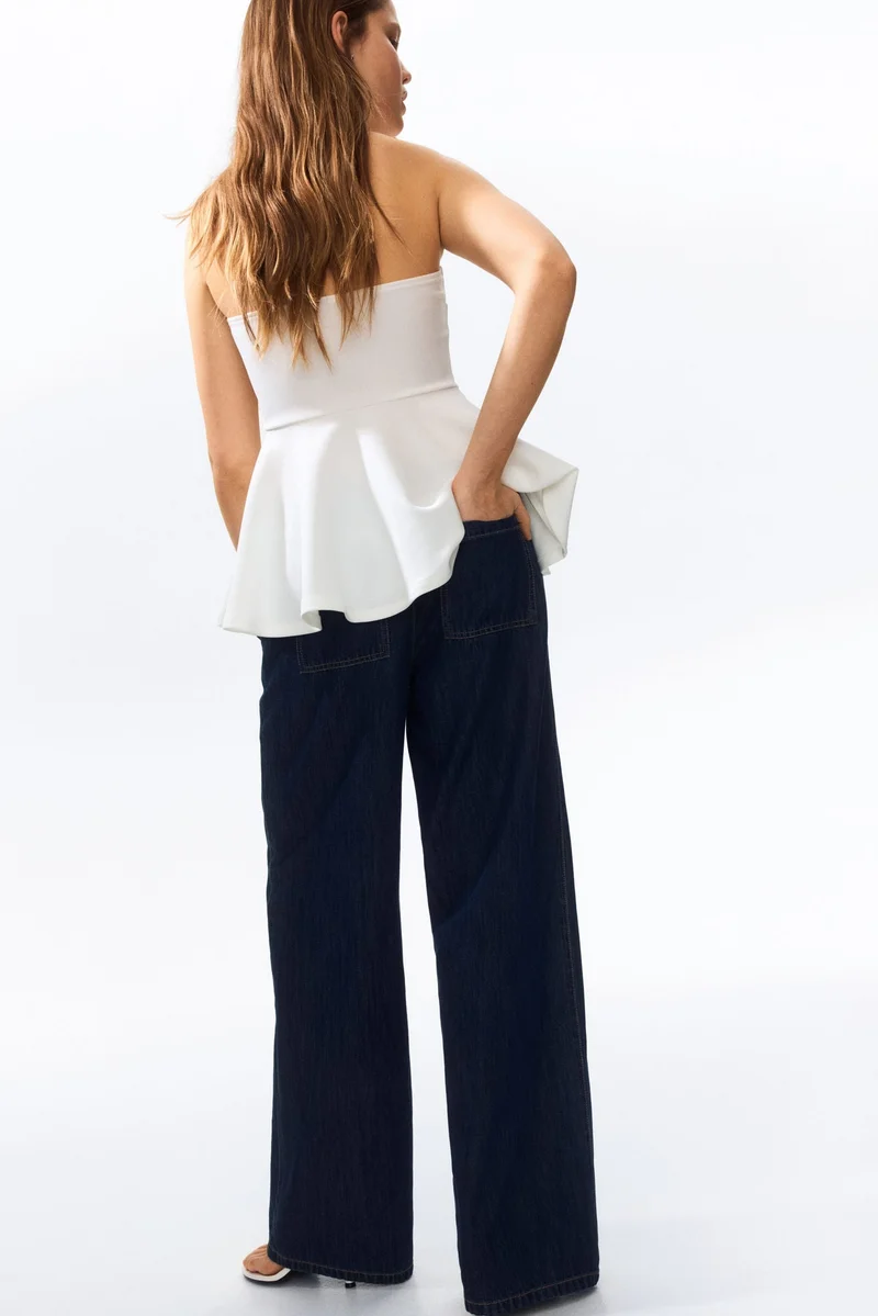 H&M Denim pull-on trousers