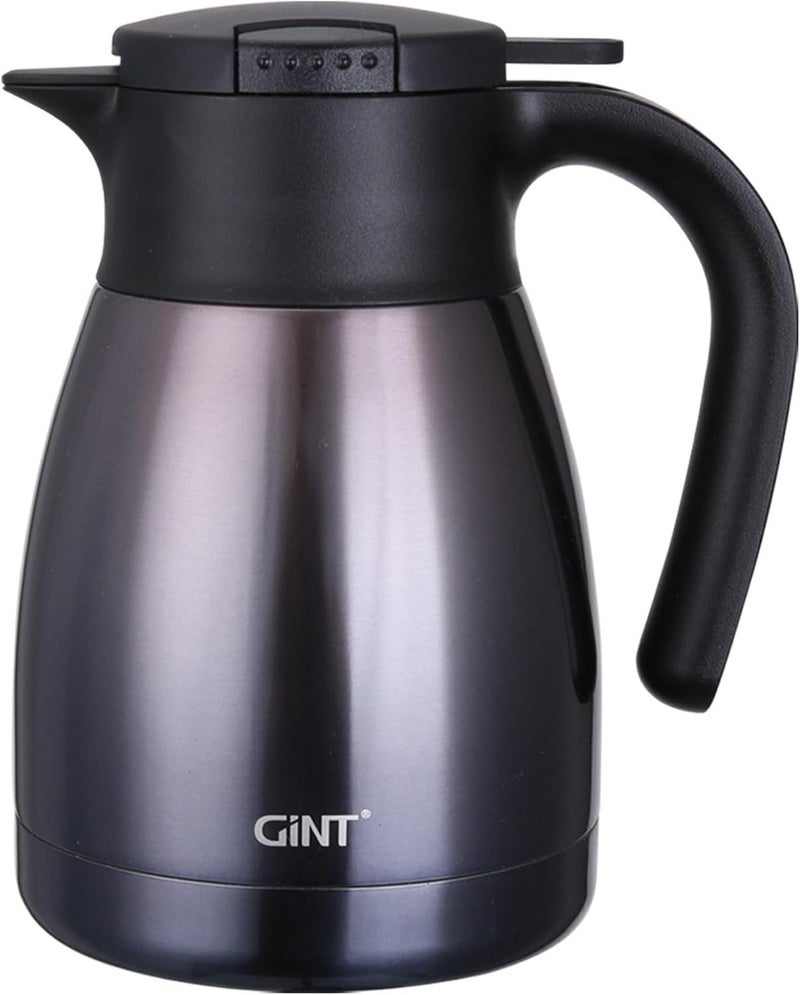 GiNT جينت 1 لتر / 34 أونصة ترمس قهوة حراري، ترمس قهوة من الفولاذ المقاوم للصدأ معزول للحفاظ على السخونة / ترمس مفرغ مزدوج الجدران (أرجواني) - Image 1