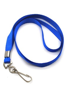 Beebel Blue Lanyard Bulk Lanyards For Id Badges Flat Lanyard With Badge Clip Swivel Hook 50 Pack  - Image 3