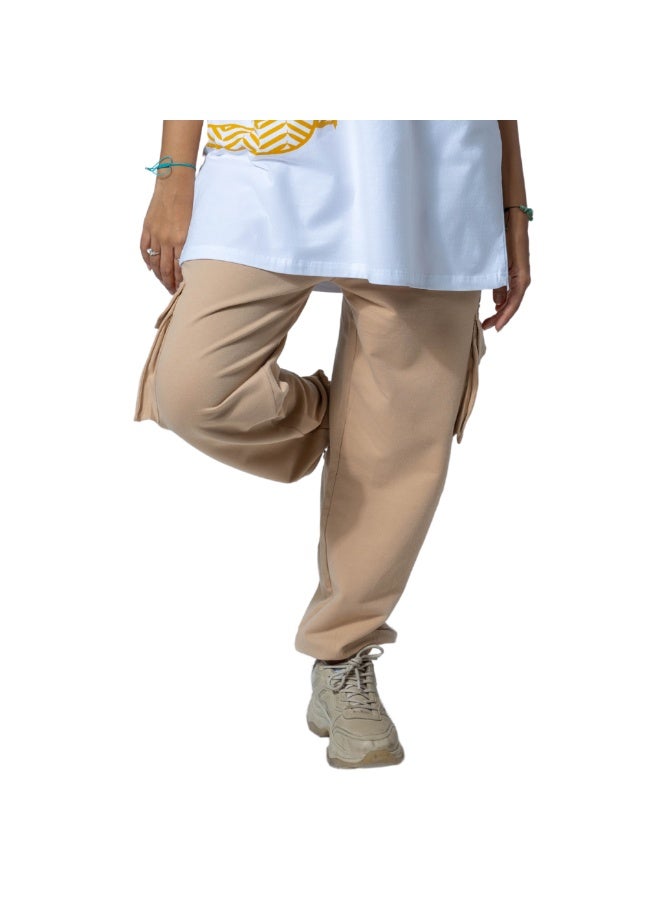 pants - Beige - Image 3