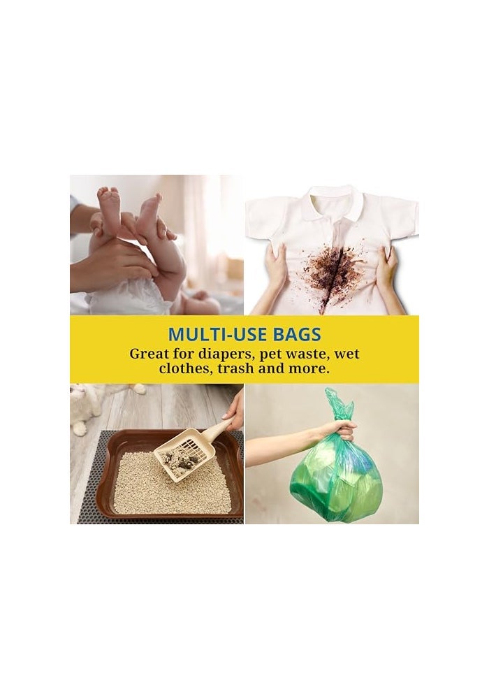 Shalimar Premium OXO Biodegradable Disposable Diaper Bag, 90 Bags, 30.5x40.5 cm, Yellow - Image 5