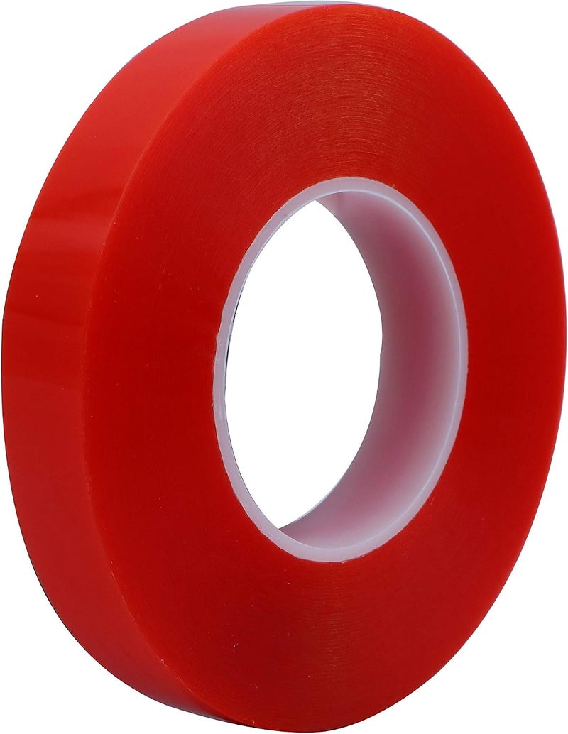Double-Sided Acrylic Tape - Red, 19 mm x 50 m - Image 1