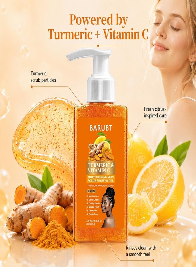 Lucift Turmeric Orange Body Wash, Turmeric body scrub with Exfoliant Formula,Gentle Cleansing Shower Gel Scrub for Hydrating & Moisturizing Daily Cleanser Shower Gel, Unisex (1 Pack*120ml - Image 4