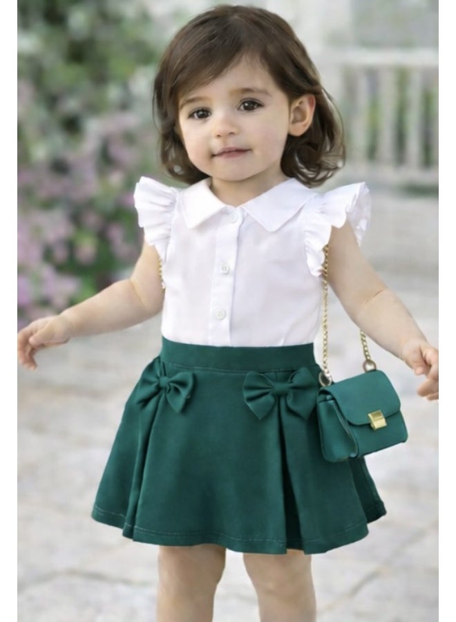 Bold Chic Tiny Twirls Dress for Girls - Image 3