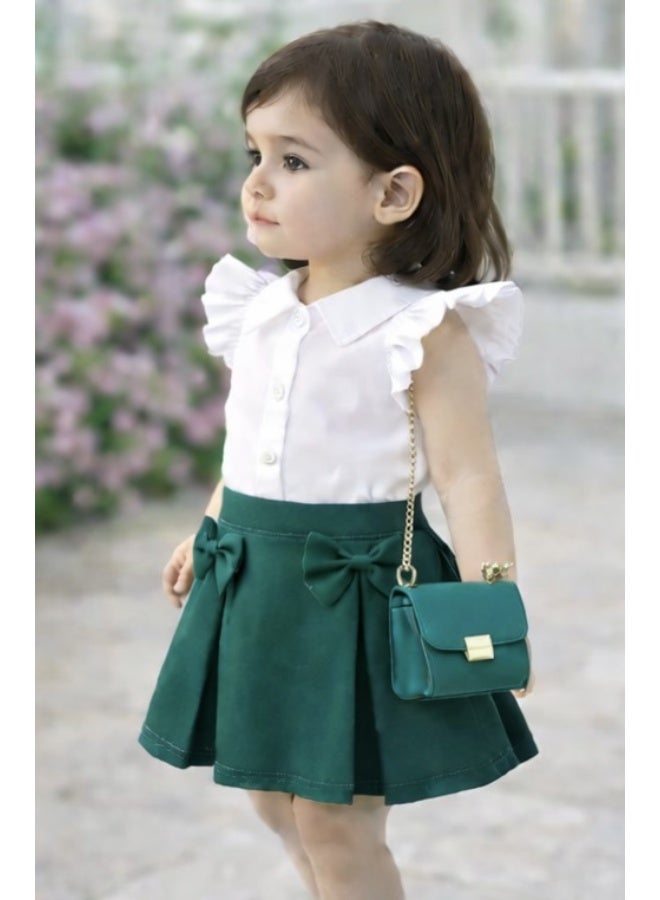 Bold Chic Tiny Twirls Dress for Girls - Image 1