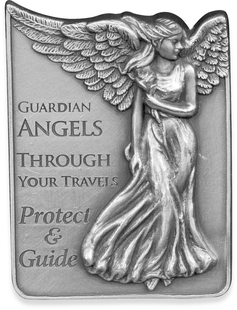 Angelstar 15732 Metal Visor Clip, 2-1/2-Inch, Guardian Angels, Gray - Image 1