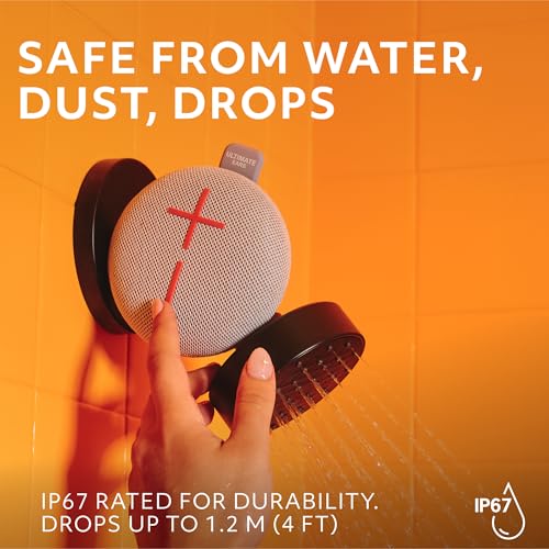 Ultimate Ears MINIROLL Ultra-Portable Waterproof Bluetooth Speaker, Big Bass, IP67 Dustproof, 131 ft Range - Gentle Grey - Image 5