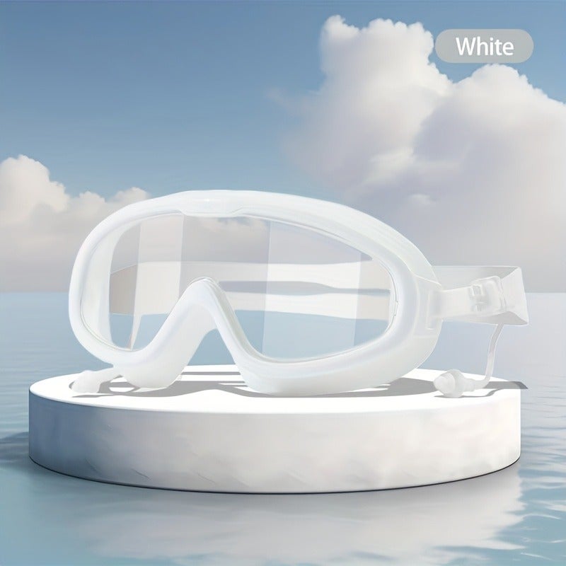 Unisex Adult Swimming Goggles with Large Frame, Wide View, High-Quality Silicone, Leak-Proof and Anti-Fog