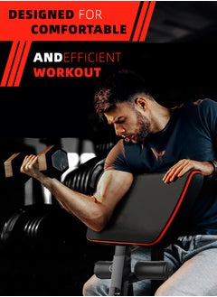 Sandinrayli Adjustable Weight Bench, Utility Weight Benches for Full Body Workout, Foldable Incline Extension/Decline Bench Press for Home Gym  - Image 5