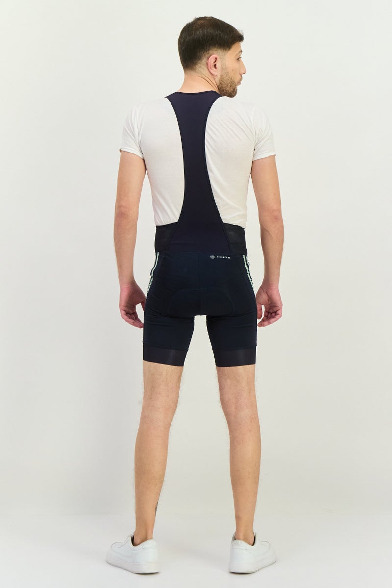 Adidas Men Sportswear Fit Padded Cycling Bib Shorts, Navy Blue - Image 4