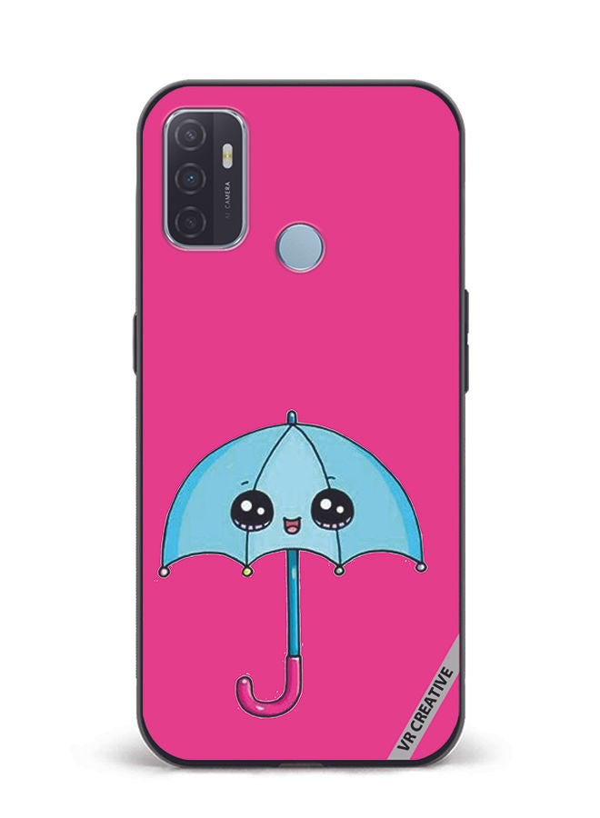 VR CREATIVE Protective Case Cover For Oppo A53 Umbrella Design Multicolour - Image 1