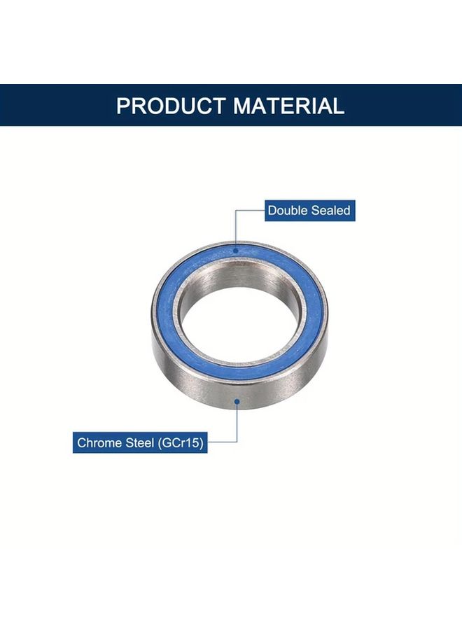 10pcs 6700 2RS Double Sealed Ball Bearings 10x15x4mm Steel Rubber Seal Smooth Operation - Image 3