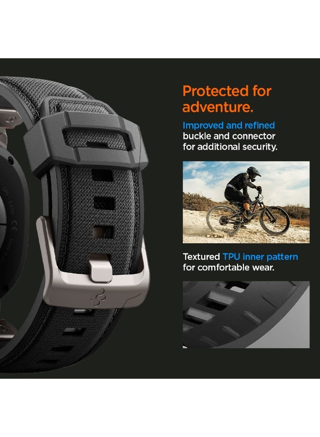 Spigen DuraPro Armor band for Galaxy Watch 8 series Compatible with Samsung Galaxy Watch 8 Classic 46mm, Galaxy Watch8 44/40mm Durable Metal Connector Strap - Black - Image 5