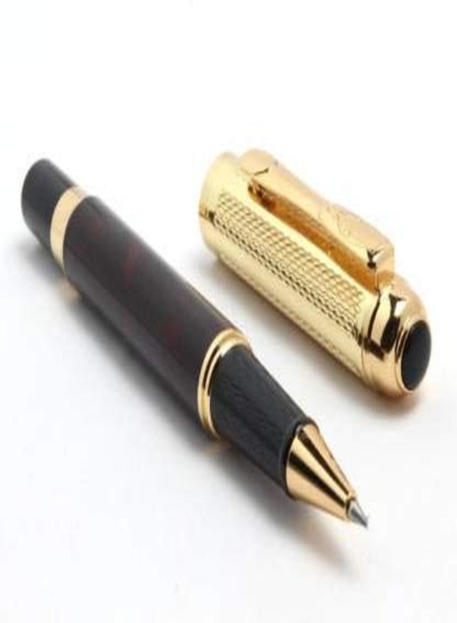 SMART WORLD Excellent Maroon Marble finish Dikawen 821 Golden Cap Fountain & Roller Pen Set (Pack of 2) Pen Gift Set - Image 3