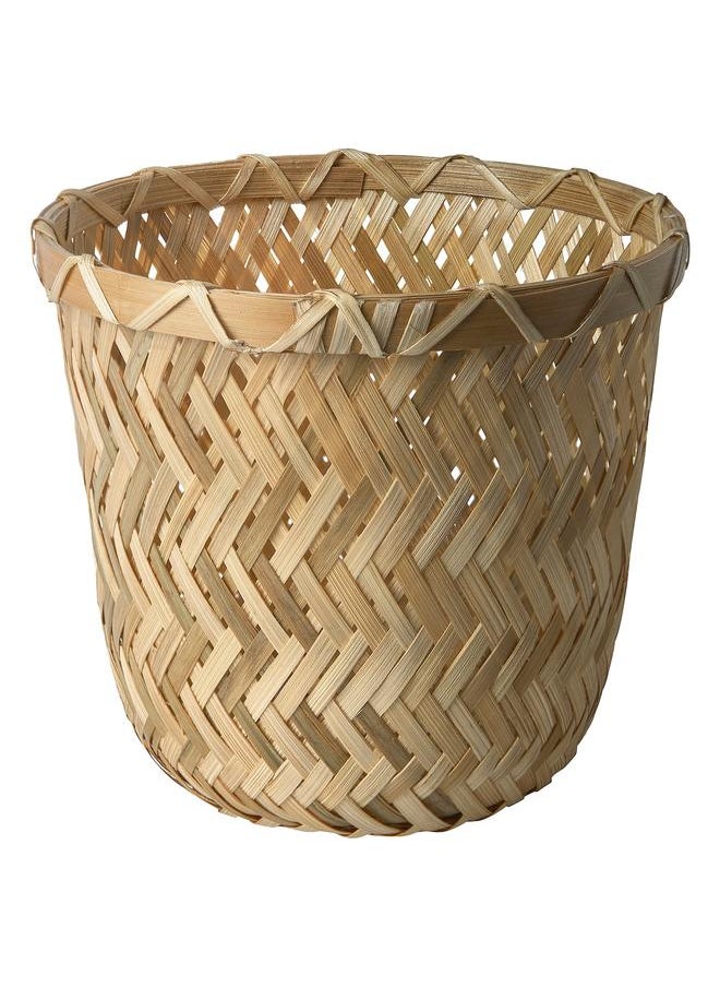 Zaboon - Plant pot, handmade bamboo, 12 cm - Image 1