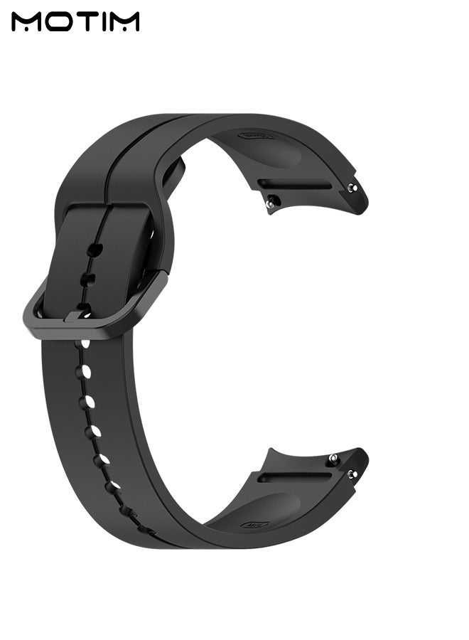 Motim Watch Band 20mm Compatible with Samsung Galaxy Watch 6/6 classic/5/5 PRO/4/4 classic, Silicone Waterproof Replacement Strap, Women & Men Watch Strap, Quick Release Strap  - Image 2
