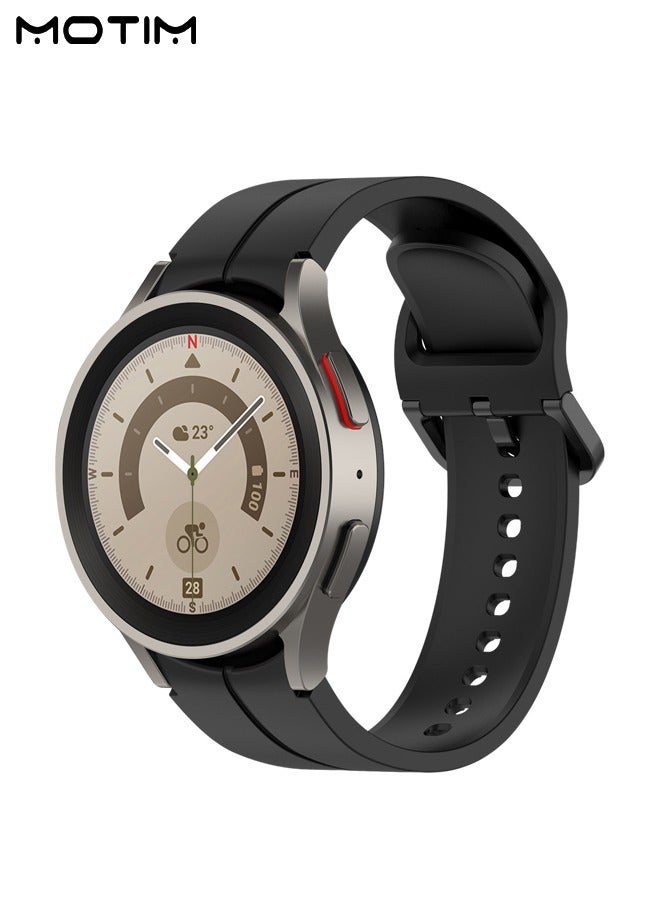 Motim Watch Band 20mm Compatible with Samsung Galaxy Watch 6/6 classic/5/5 PRO/4/4 classic, Silicone Waterproof Replacement Strap, Women & Men Watch Strap, Quick Release Strap  - Image 3