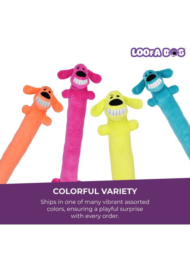 Multipet Original Loofa Jumbo Dog Toy in Assorted Colors, 24-Inch - Image 3