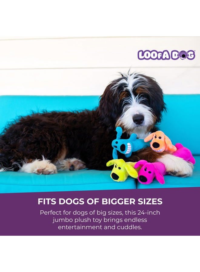 Multipet Original Loofa Jumbo Dog Toy in Assorted Colors, 24-Inch - Image 5