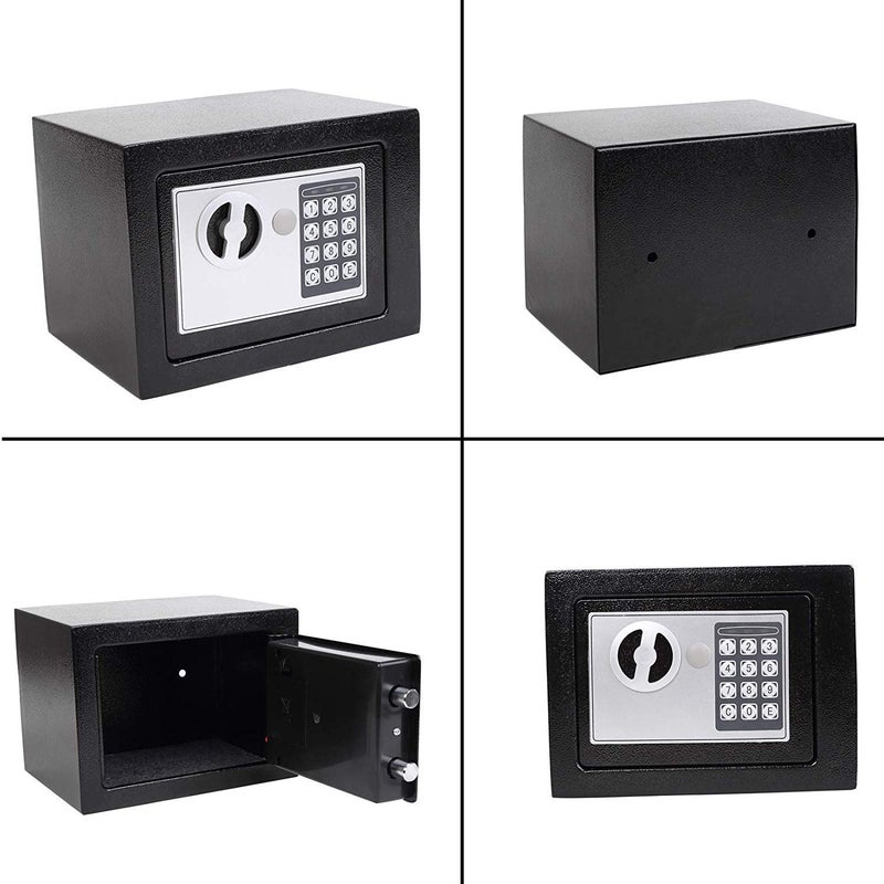 BESTOTTAM Digital safe with electonic keypad locker for Home 07 litres BLACK - Image 3