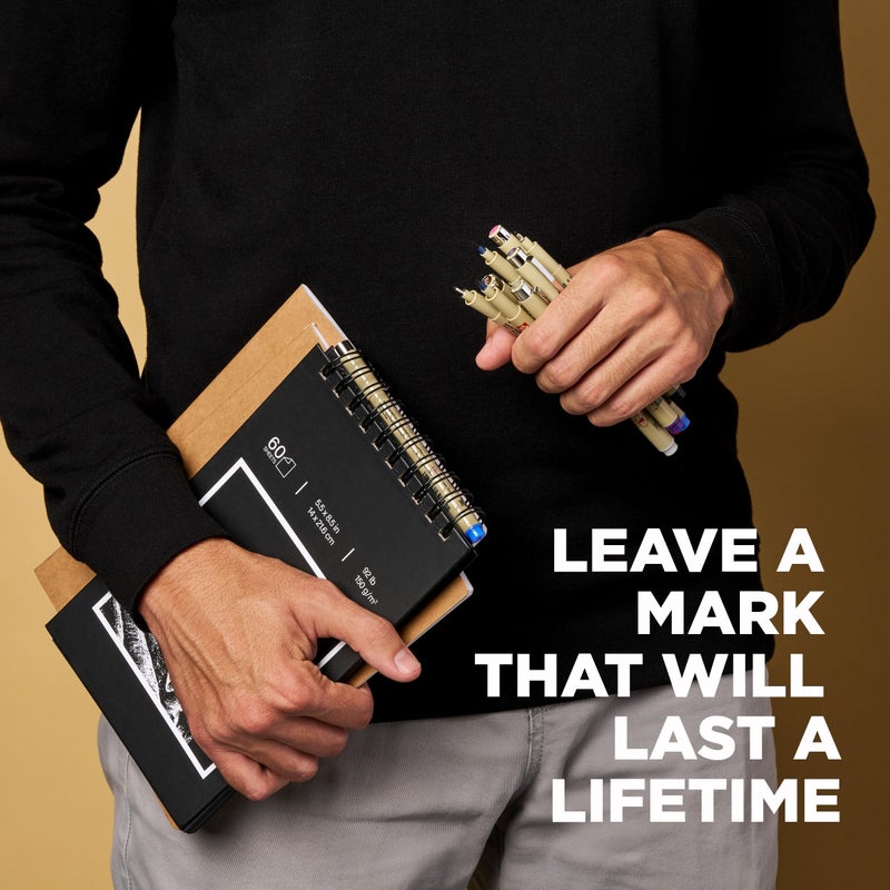 SAKURA Pigma Micron Fineliner Pens, 003 Tip Size, Archival Black Ink, 6PK 50033 - Image 5