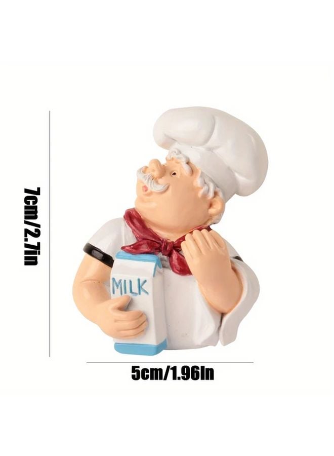 4 PCS Cartoon Chef Adhesive Hooks For Wall Organizing Power Cords Accessories - Image 3