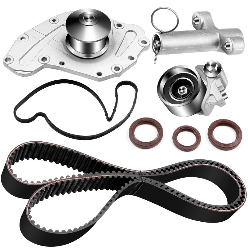 ASAPE Timing Belt Kit Water Pump with Gasket Compatible with TCKWP295B for 35L Avenger Challenger Charger Journey Magnum Pacifica Sebring 40L Grand Caravan Town Country NitroPacifica