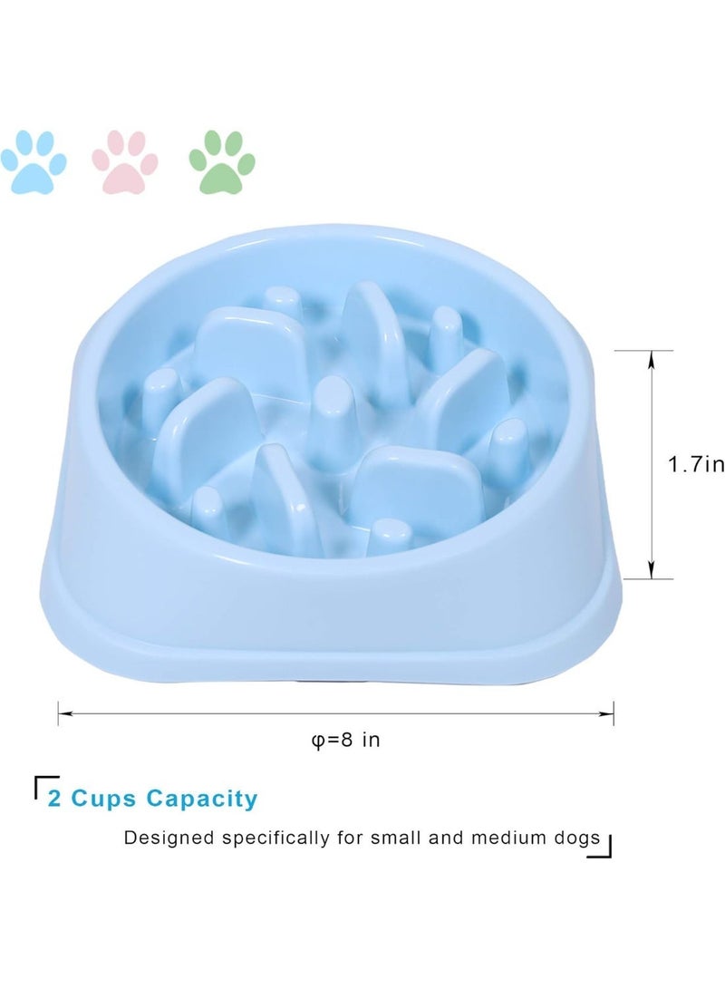 2-Piece Slow Feeder Dog Bowls,Anti-Choking Puzzle,Anti-Slip Interactive Maze for Medium Breeds - Image 2