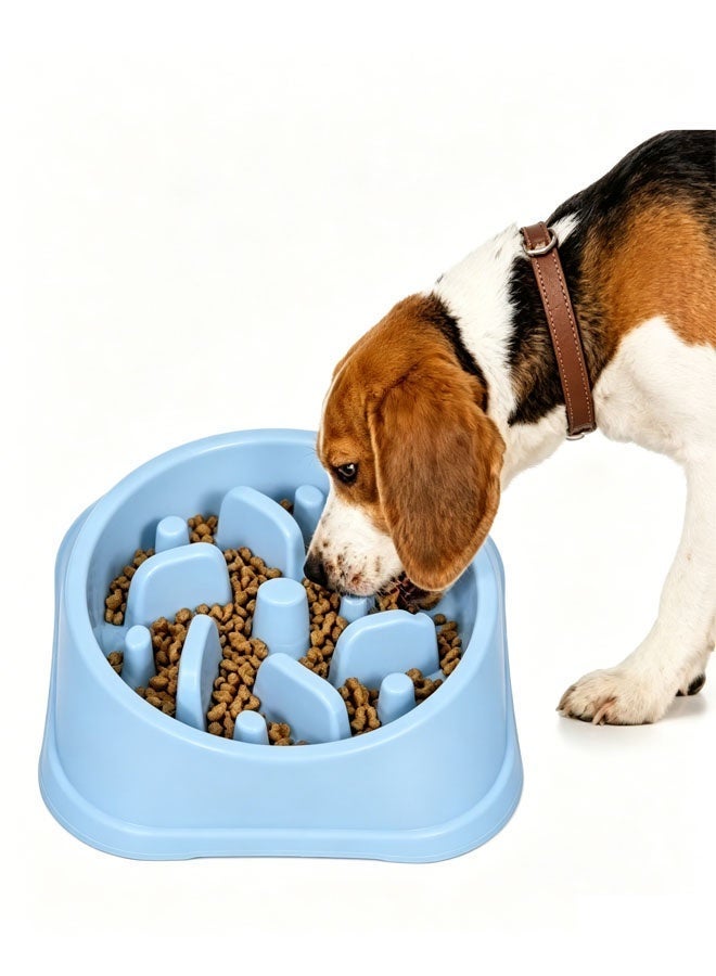 2-Piece Slow Feeder Dog Bowls,Anti-Choking Puzzle,Anti-Slip Interactive Maze for Medium Breeds - Image 1
