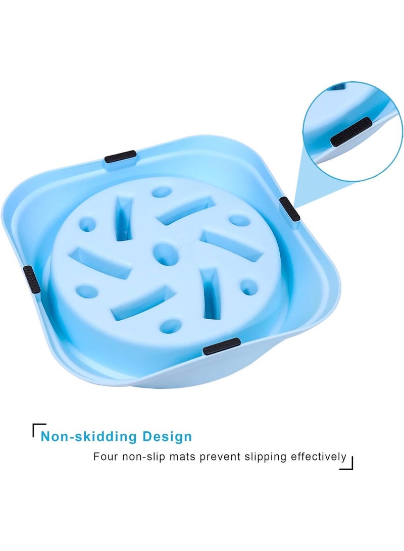 2-Piece Slow Feeder Dog Bowls,Anti-Choking Puzzle,Anti-Slip Interactive Maze for Medium Breeds - Image 3