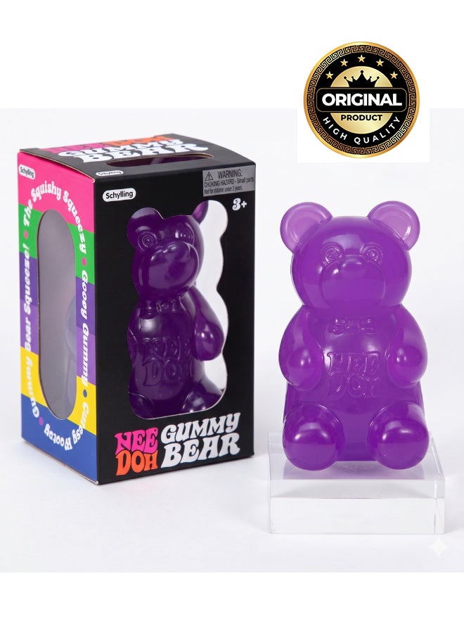 Schylling NeeDoh Gummy Bear-PURPLE - Image 1