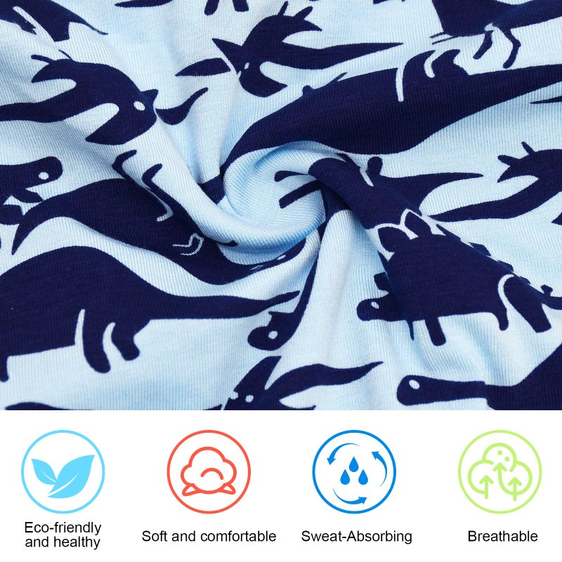 GRPSKCOS Boys Dinosaur Underwear- Pack of 5 Soft and Comfortable Boxer Shorts Briefs with Fun Colorful Dino Designs for Kids 4-6 Years Old(#1 Dinosaur,4-6 Years) - Image 5