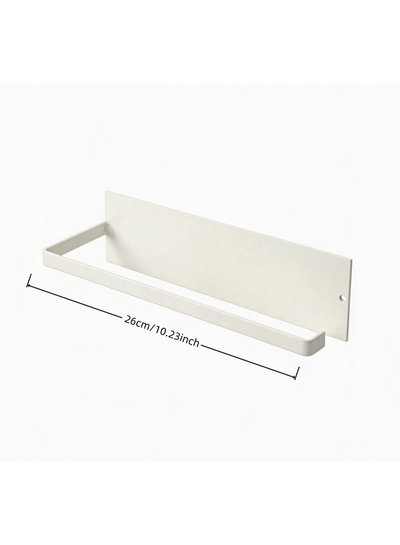 2pcs Paper Towel Holder - Self-Adhesive, Upgraded Carbon Steel Kitchen Roll Dispenser Under Cabinet - Image 2