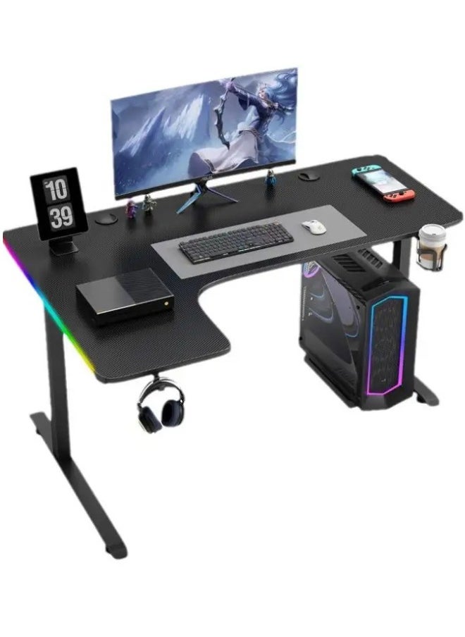MAF furniture Black Gaming Table 160CM, with RGB LED Lights | Sleek & Durable Design for Gamers  - Image 2