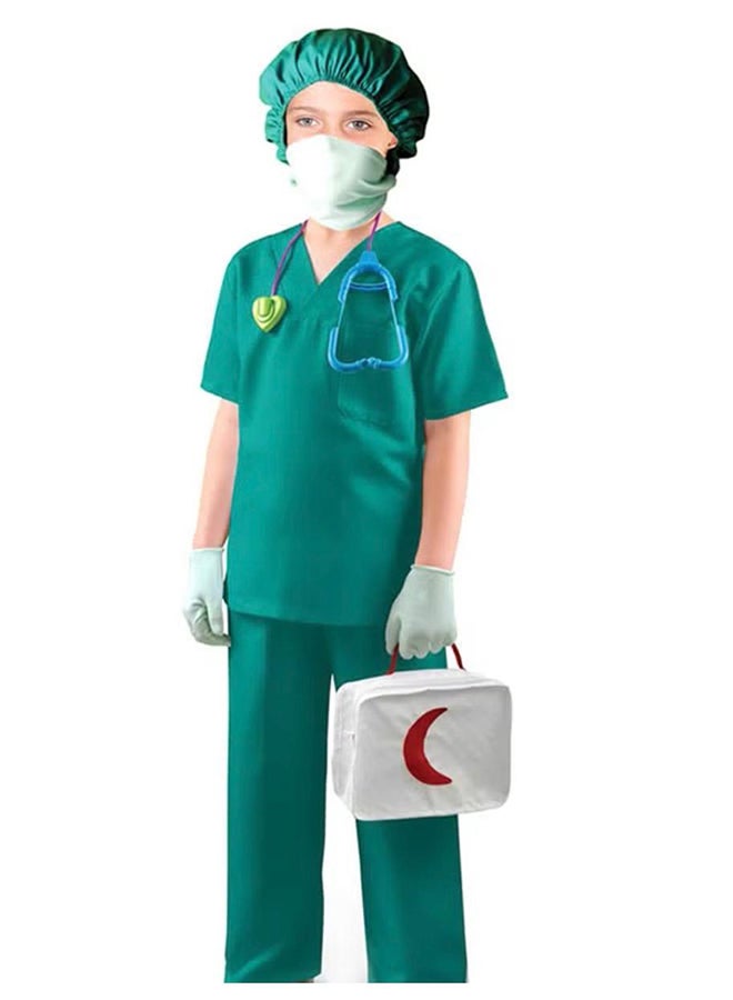 Toy Land Kids Surgeon Costume Set with Medical Accessories – Doctor Role Play Fancy Dress Outfit for Boys & Girls of age12 o 13 years - Image 2
