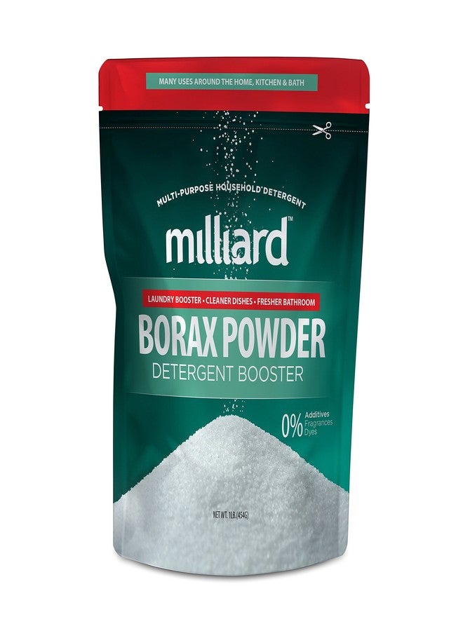 Milliard Borax Powder Laundry Booster, Pure Natural Multipurpose Cleaner and Detergent, 1 lb - Unscented - Image 1