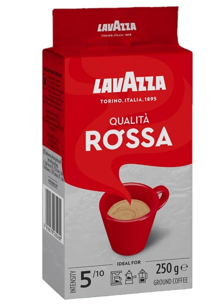 Lavazza Quality Rossa Ground Coffee Medium Roast 250 grams - Image 1