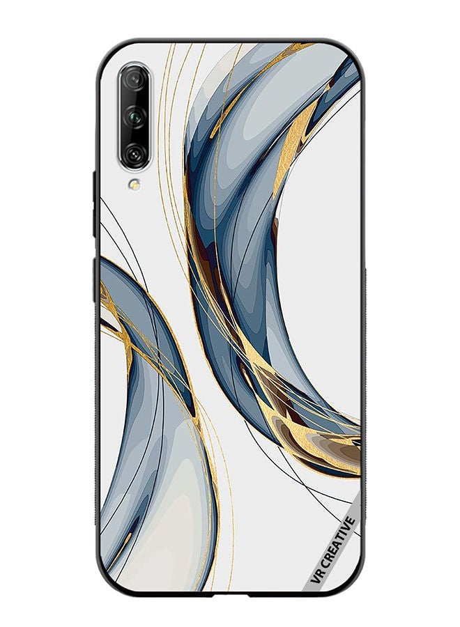 VR CREATIVE غطاء حماية لهاتف هواوي نوفا Y9S بتصميم فني رقمي متعدد الألوان - Image 1