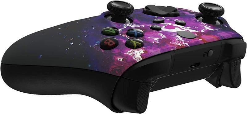 Premium Controllerz Store Custom Controller for Xbox Compatible with All Xbox Soft Shell for Comfort Grip (Purple Lava) - Image 5