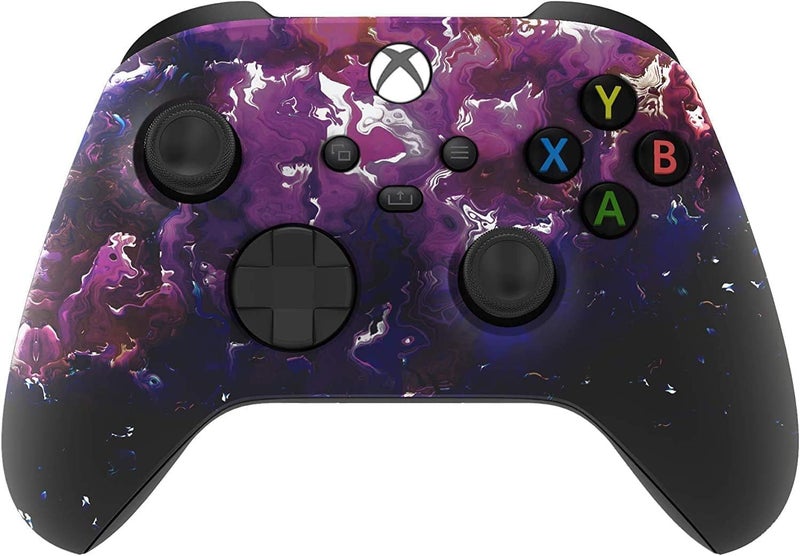 Premium Controllerz Store Custom Controller for Xbox Compatible with All Xbox Soft Shell for Comfort Grip (Purple Lava) - Image 1