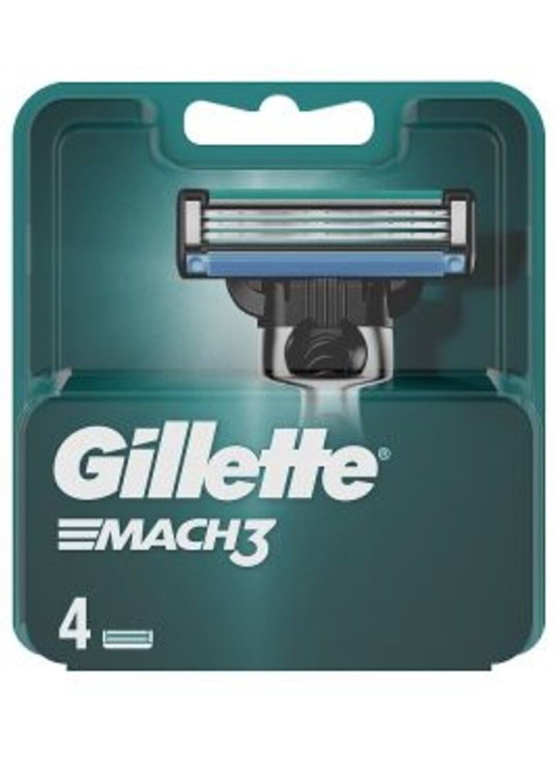 GILLETTE MACH 3 BLADES 4PK * - Image 1