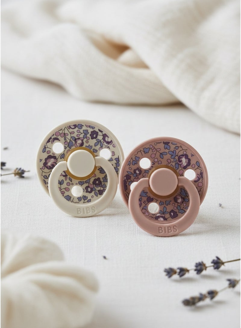 BIBS Pacifier Natural Rubber Round Nipple 6M+ - Image 1