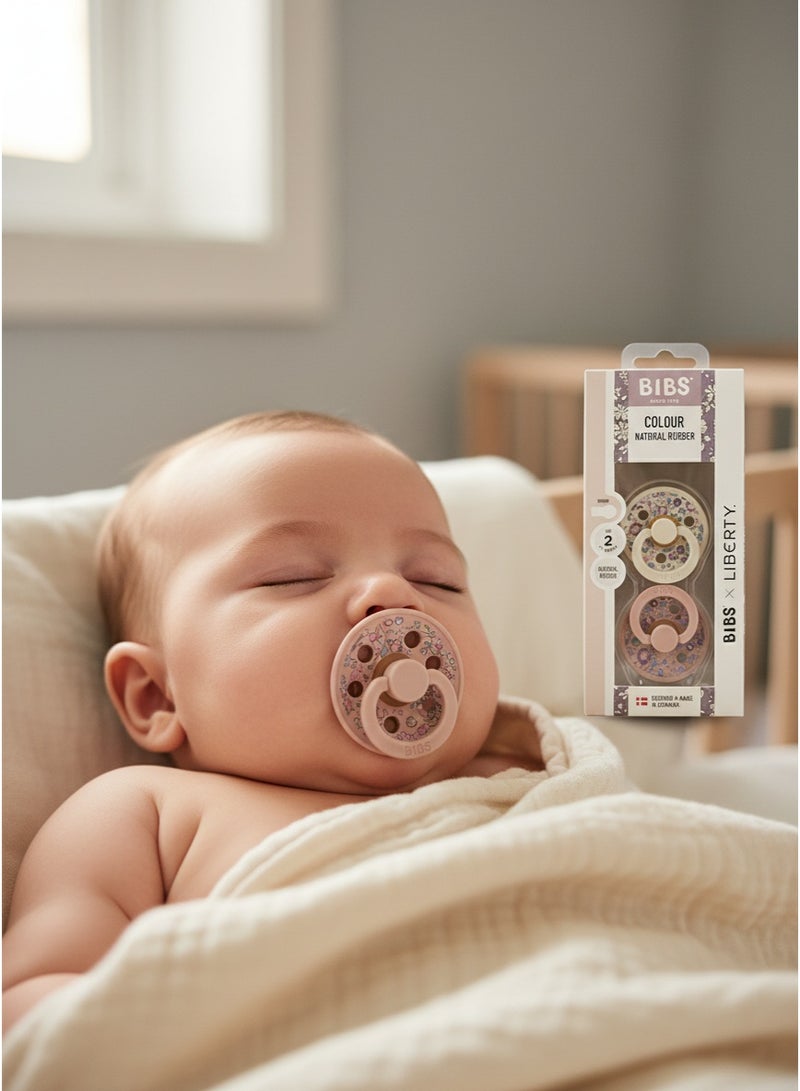 BIBS Pacifier Natural Rubber Round Nipple 6M+ - Image 2